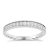 Thumbnail Image 1 of 9ct White Gold 0.25ct Diamond Mill Grain Ring