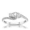 Thumbnail Image 1 of 9ct White Gold 0.50ct Diamond Total Trilogy Ring