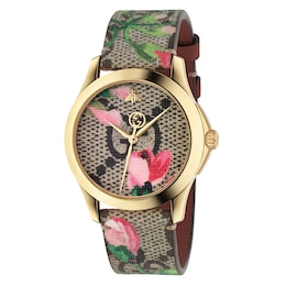 Gucci G-Timeless Floral Strap Watch