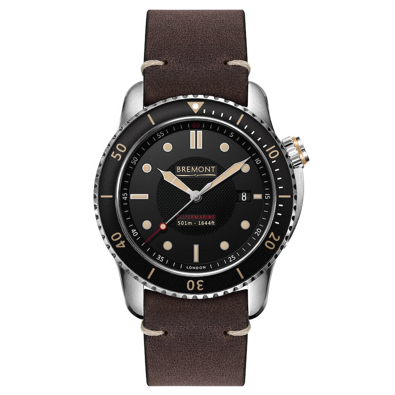 Bremont Supermarine S501 Men's Brown Rubber Strap Watch