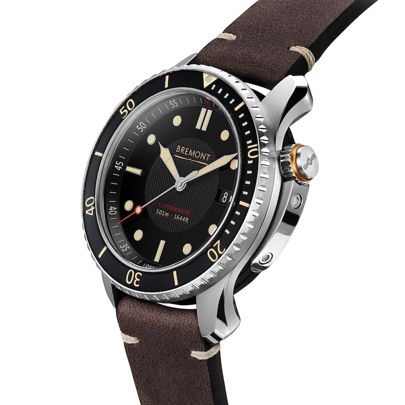 Bremont Supermarine S501 Men's Brown Rubber Strap Watch