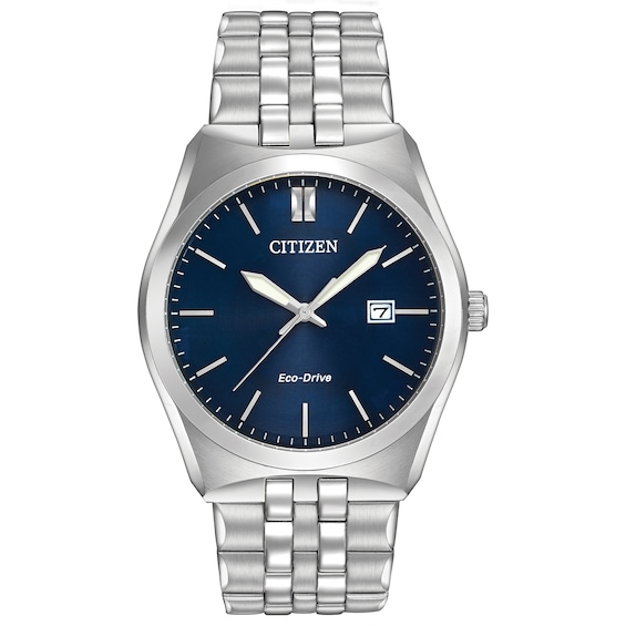 Men's Citizen Eco Drive Corso Stainless Steel Watch