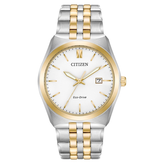 Men's Citizen Eco Drive Two Tone Bracelet Watch
