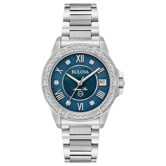 Bulova Marine Star Ladies’ Stainless Steel Bracelet Watch