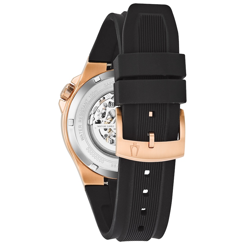 Main Image 3 of Bulova Maquina Automatic Men's Rose Gold Plated Steel Strap Watch