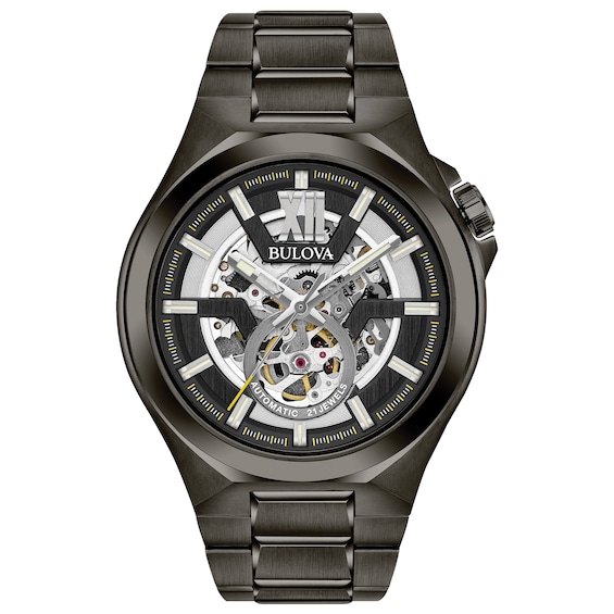 Men's Bulova Maquina Automatic Stainless Steel Bracelet Watch
