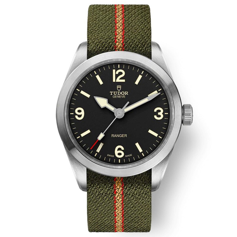 Tudor Ranger Green Fabric Strap Watch