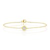 Thumbnail Image 0 of 9ct Yellow Gold Cubic Zirconia Bezel Chain Bracelet