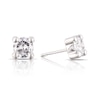 Thumbnail Image 1 of 9ct White Gold Cubic Zirconia Round Stud Earrings