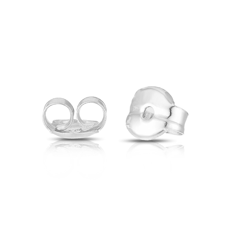 Main Image 2 of 9ct White Gold Cubic Zirconia Round Stud Earrings
