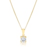 Thumbnail Image 0 of 9ct Yellow Gold Cubic Zirconia Round Cut Pendant