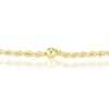 Thumbnail Image 1 of 9ct Yellow Gold 7 Inch Rope Station Chain Bracelet