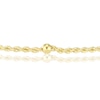 Thumbnail Image 2 of 9ct Yellow Gold 7" Rope Station Chain Bracelet
