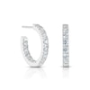 Thumbnail Image 0 of Sterling Silver & Cubic Zirconia Inside Out Hoop Earrings