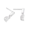 Thumbnail Image 2 of Sterling Silver Cubic Zirconia Baguette & Pear Drop Earrings