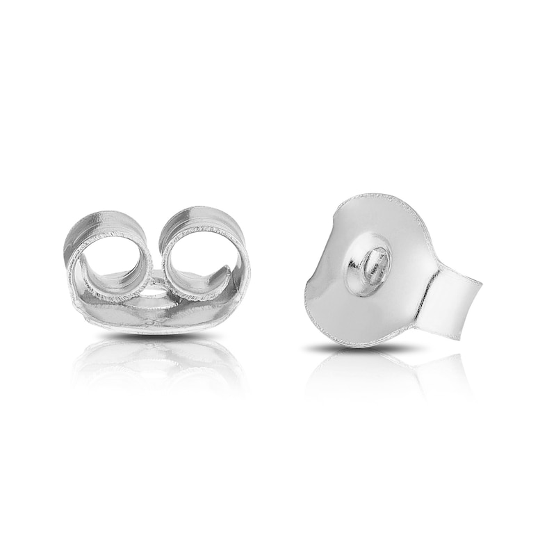 Main Image 3 of Sterling Silver Cubic Zirconia Baguette & Pear Drop Earrings