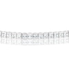 Thumbnail Image 1 of Sterling Silver 7 Inch Cubic Zirconia Princess Cut Tennis Bracelet