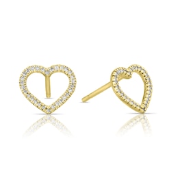 Yellow Gold Diamond Earrings