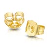 Thumbnail Image 1 of 9ct Yellow Gold & 0.08ct Diamond Total Heart Stud Earrings