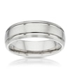 Thumbnail Image 0 of 7mm Titanium Matt And Polished Groove Band