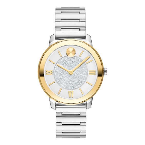 Movado BOLD Crystal Ladies’ Two Tone Bracelet Watch