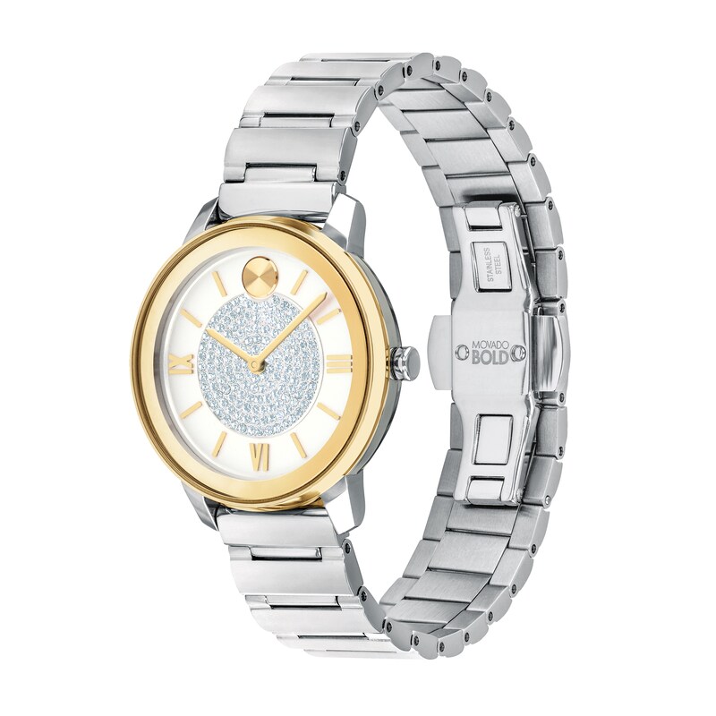 Movado BOLD Crystal Ladies' Two-Tone Bracelet Watch