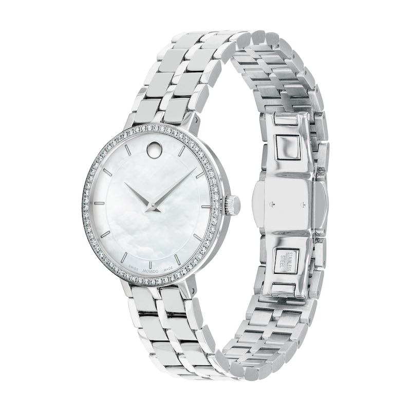 Movado Kora Diamond Ladies' Stainless Steel Bracelet Watch