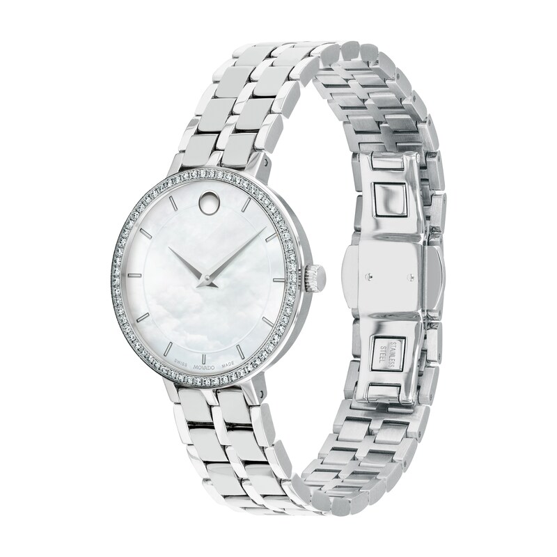 Movado Kora Diamond Ladies' Stainless Steel Bracelet Watch