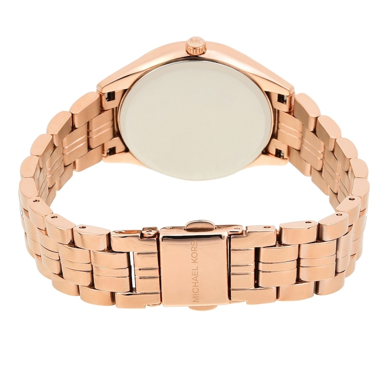 Michael Kors Lauryn Ladies' Rose Gold-Tone Bracelet Watch