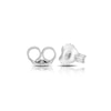 Thumbnail Image 2 of 9ct White Gold 1ct Total Diamond Halo Stud Earrings