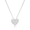 Thumbnail Image 0 of 9ct White Gold 0.50ct Total Diamond Heart Pendant