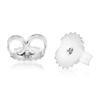 Thumbnail Image 2 of 9ct White Gold Sapphire & 0.10ct Diamond Stud Earrings