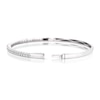 Thumbnail Image 2 of 9ct White Gold 1ct Total Diamond Brilliant Cut Bangle