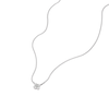 Thumbnail Image 2 of 9ct White Gold 0.09ct Total Diamond Flower Pendant