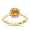 Thumbnail Image 0 of 9ct Yellow Gold Citrine & Diamond Halo Ring