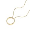 Thumbnail Image 2 of 9ct Yellow Gold 0.50ct Total Diamond Open Circle Pendant