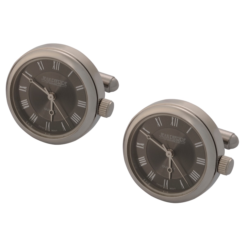 Jean Pierre Black Dial Cufflink Watches