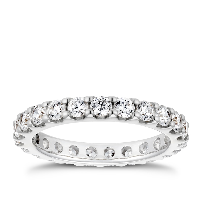 Main Image 1 of Platinum 1.50ct Diamond Full Eternity Ring