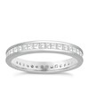 Thumbnail Image 0 of Platinum 1ct Princess Cut Diamond Full Eternity Ring