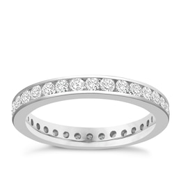 Platinum Full Eternity 1ct Diamond Ring