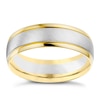 Thumbnail Image 0 of 18ct White And Yellow Gold 6mm Ring