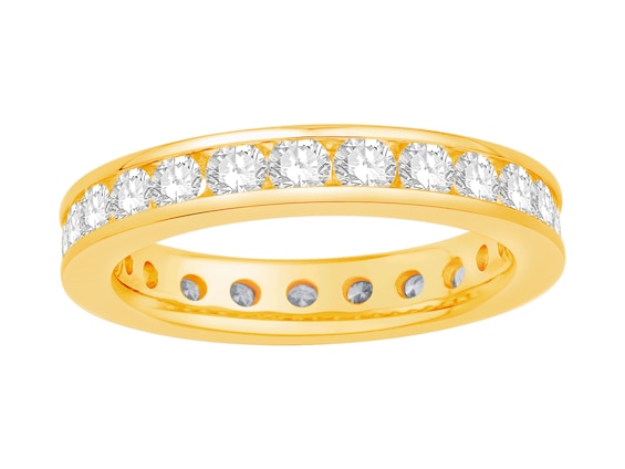 18ct Yellow Gold 1.50ct Diamond Total Full Eternity Ring