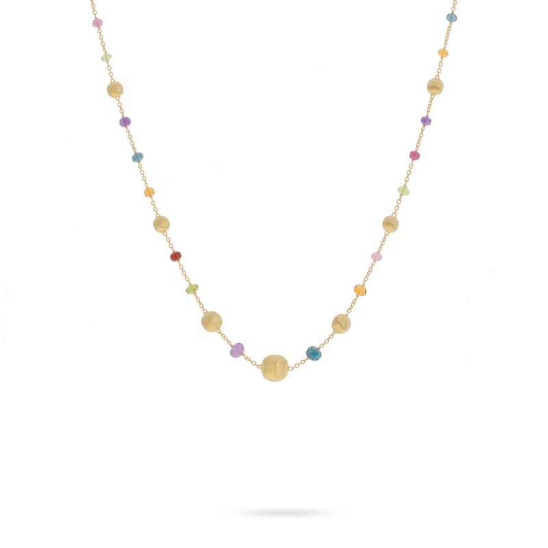 Main Image 1 of Marco Bicego 18ct Yellow Gold Africa Full Gemstone Necklace