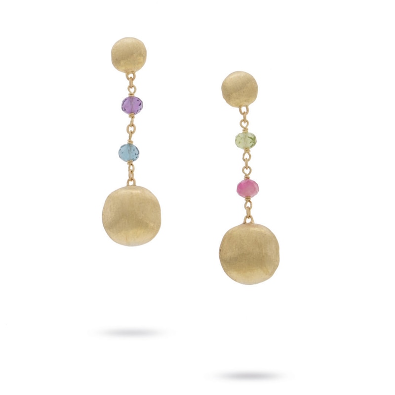 Marco Bicego 18ct Yellow Gold Africa Gemstone Drop Earrings