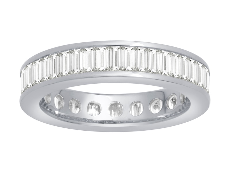 18ct White Gold 2ct Diamond Total Full Eternity Ring