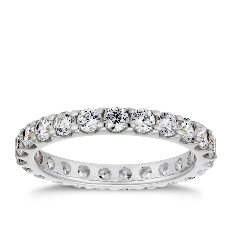 Platinum 1.25ct Diamond Full Eternity Ring