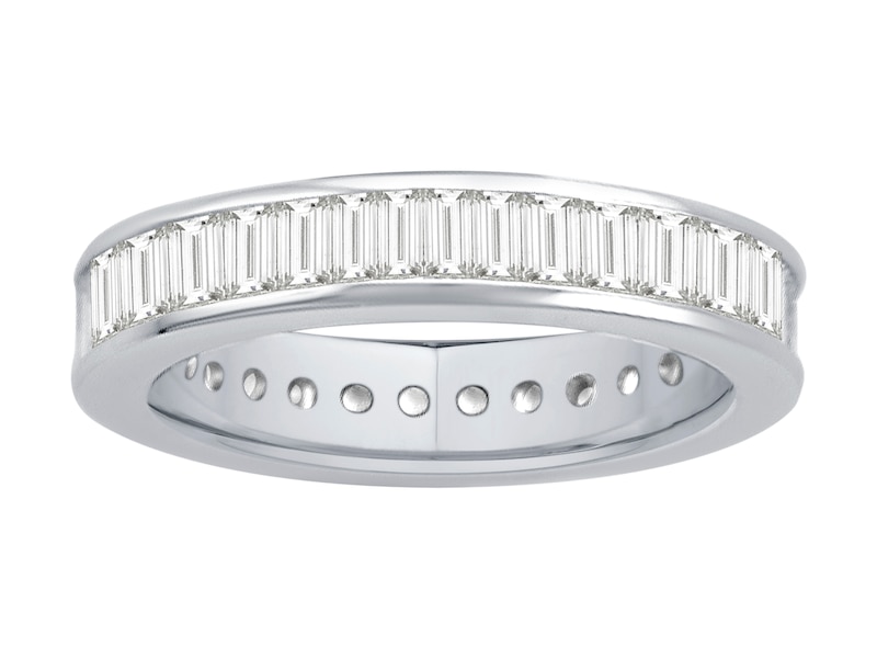 Platinium 1ct Diamond Total Full Eternity Ring