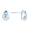 Thumbnail Image 2 of 9ct White Gold Blue Topaz & Diamond Jewellery Set