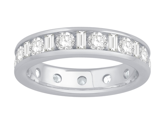 Platinum 2ct Diamond Total Full Eternity Ring