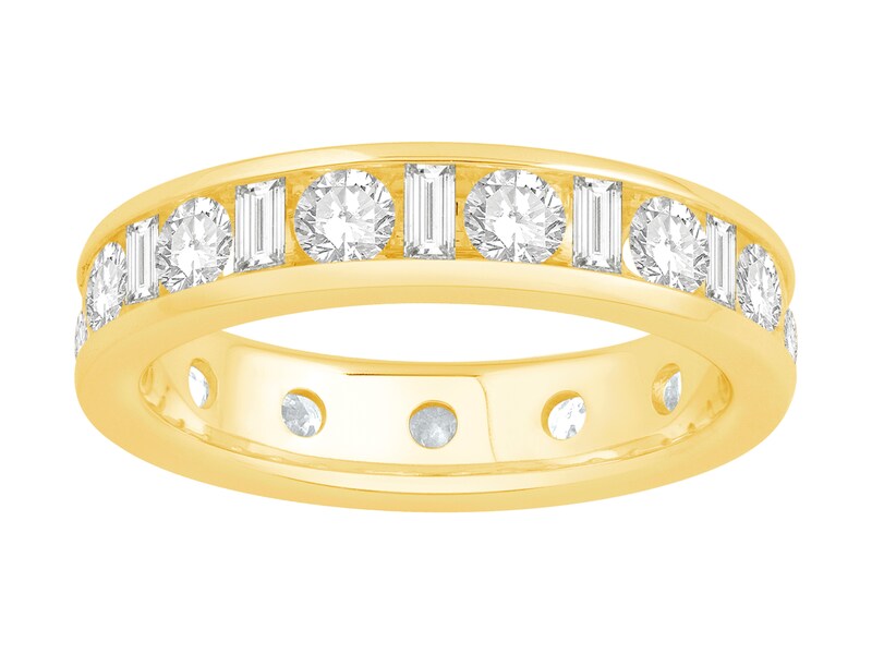 18ct Yellow 2ct Diamond Total Full Eternity Ring